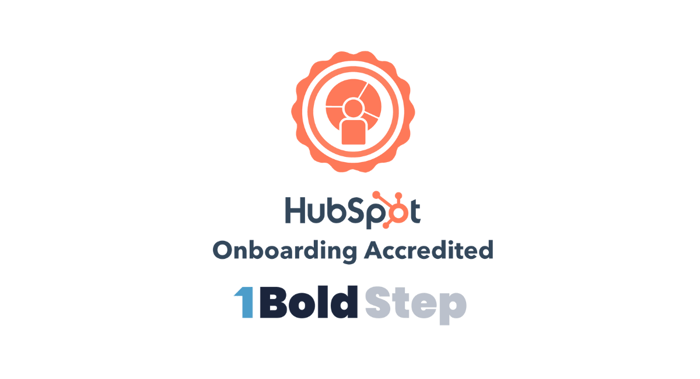 1 Bold Step Earns HubSpot Platform Onboarding Accreditation